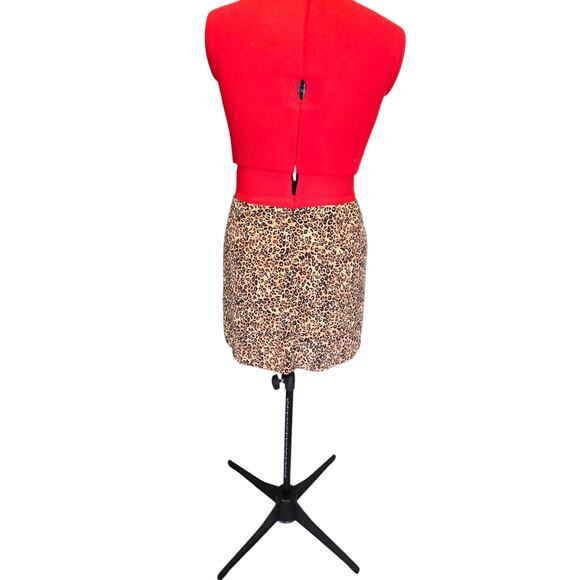 Primark cheetah print mini skirt, size 10 - Picture 2 of 5